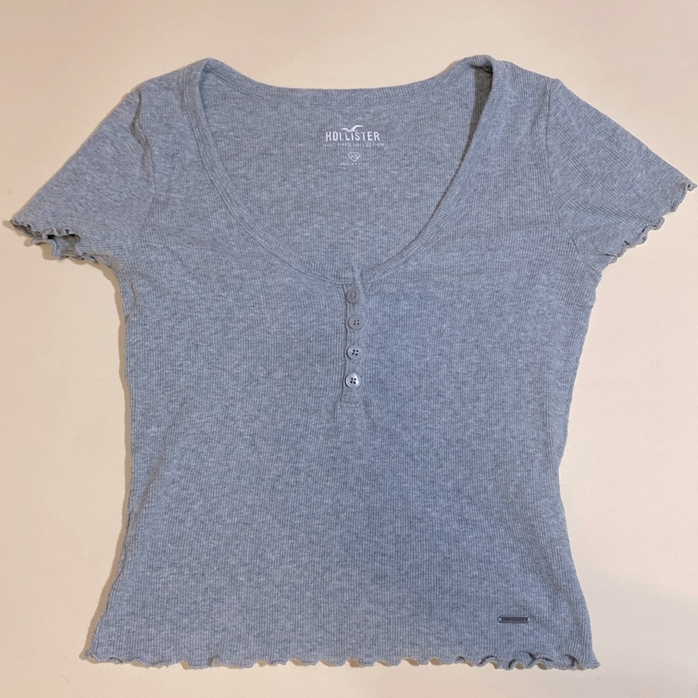 Hollister grey xs crop top